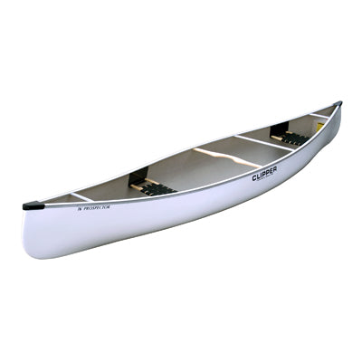Clipper Canoe 16 ft Prospector White Fiberglass