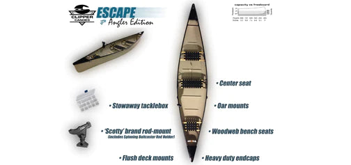 Clipper Canoe Escape Angler Edition