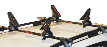 SaddleUp Pro™ Kayak Carrier with Tie-Downs - Saddle Style - Rear Loading - Jawz Hardware