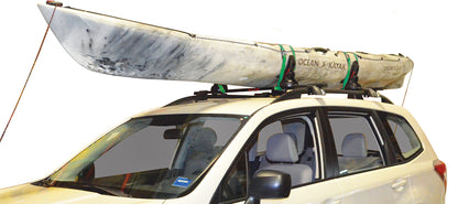 SaddleUp Pro™ Kayak Carrier with Tie-Downs - Saddle Style - Rear Loading - Jawz Hardware