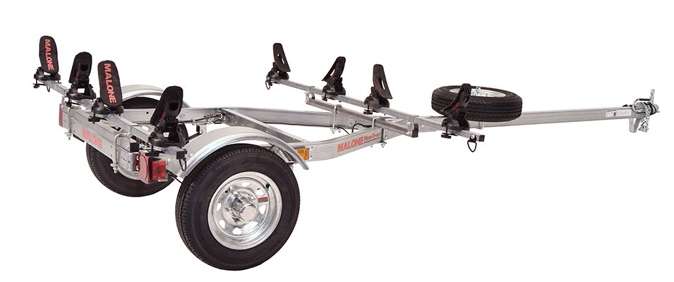 MicroSport™ LowBed™ 2 Kayak Trailer Package (2 Sets Saddle Up Pro™ & Spare Tire)