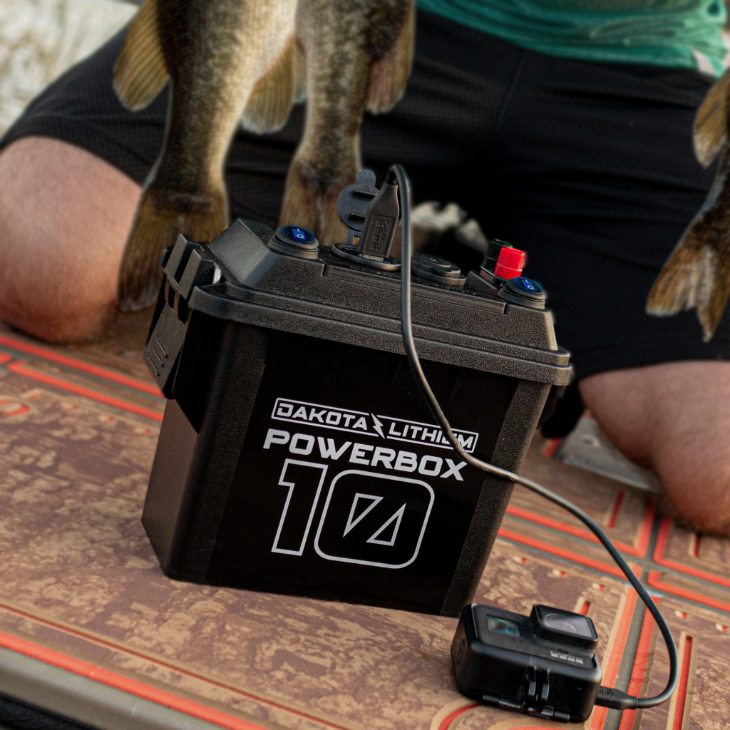 DAKOTA LITHIUM POWERBOX 10 is the Ultimate 12V 10Ah Portable and Water  Resistant Lithium Power Station with LED Light and USB Chargers. Includes  12V