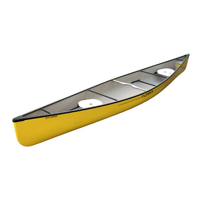 Clipper Canoe Sea Clipper Yellow Fiberglass Angle